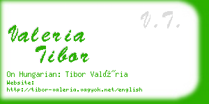 valeria tibor business card